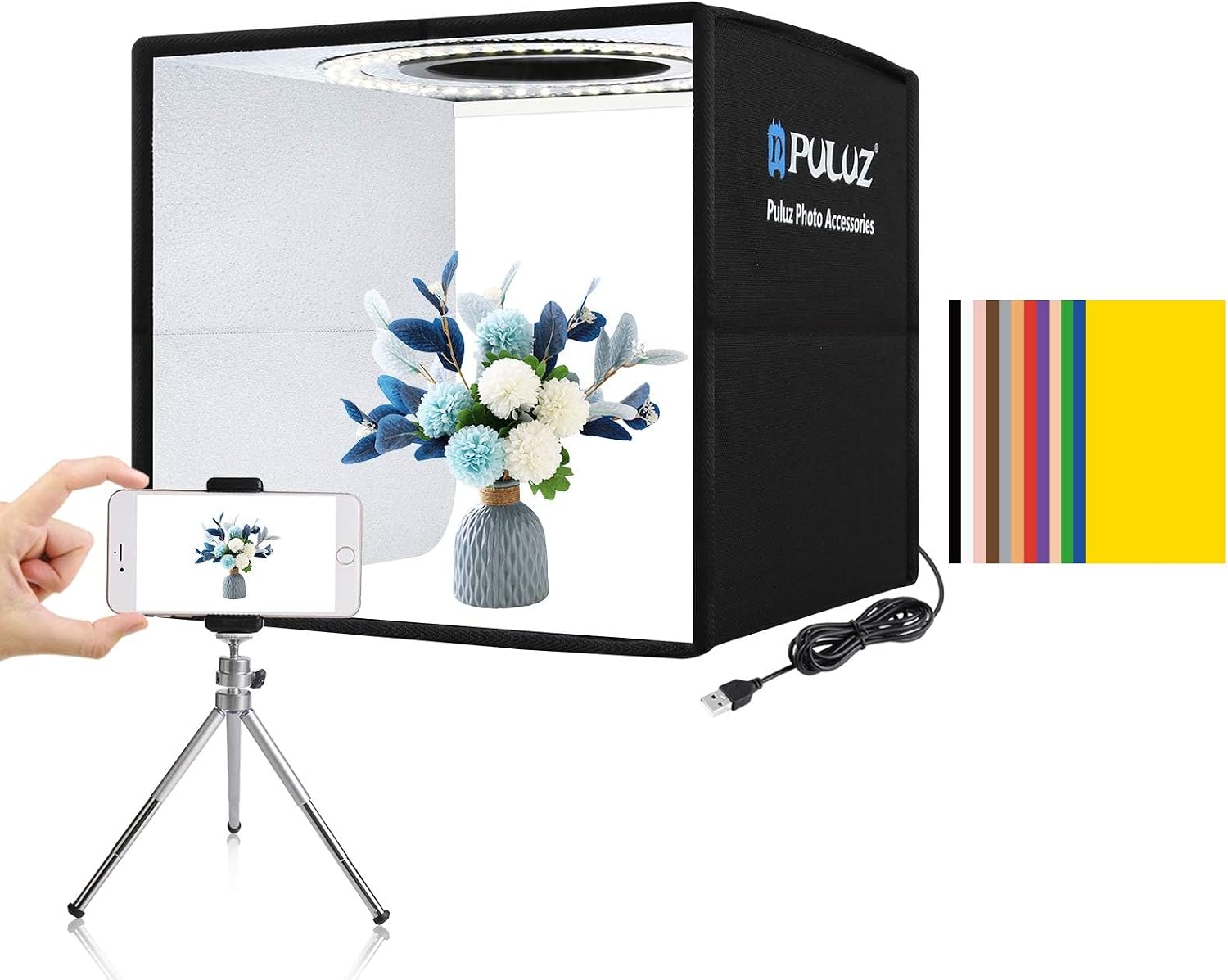 Video Light Panel Led - RGB LED-paneel videolamp met APP-bediening, 800D