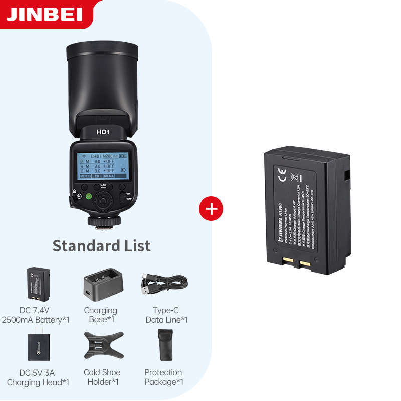 Photography Lighting Outdoor - JINBEI HD-1 Ronde kop HSS Speedlite