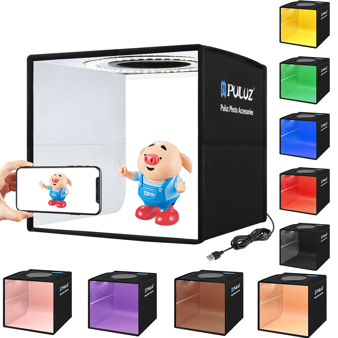 Photography Lighting Softbox - Draagbare Desktop Opvouwbare Mini Softbox met