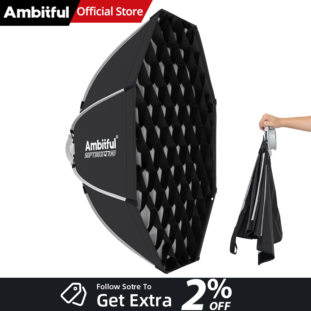 Photography Lighting Softbox - AMBITFUL Q7II 55/65/90cm Bowens Mount Octagonale
