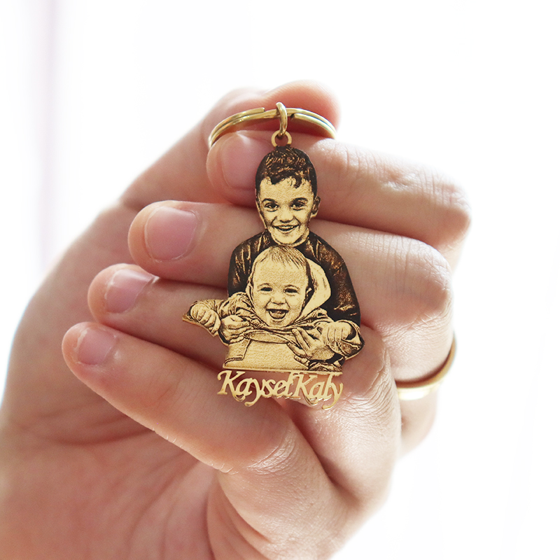 Photography Lighting Equipment - Gepersonaliseerde Baby Foto Sleutelhanger Gegraveerde Familie