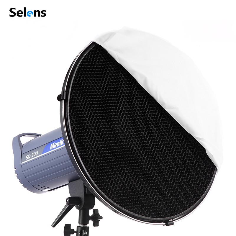 Beauty Dish 55Cm - Selens 55cm Zilver/Wit Interieur Reflector Beauty