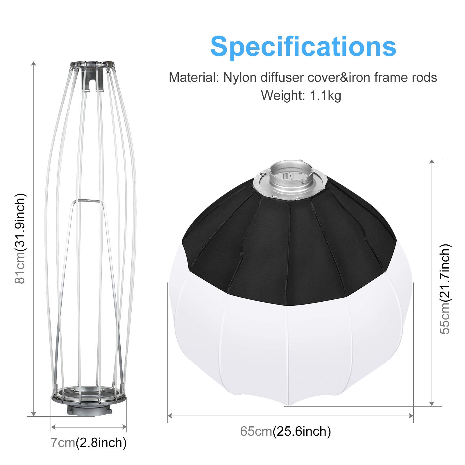 Puluz 65Cm Opvouwbare Lantaarn - Photography Lighting Softbox recensie en prijs