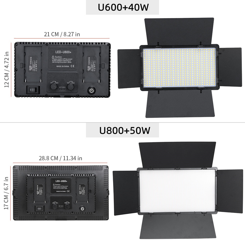 U800 600 Led Video Panel Light - Video Light Panel Led recensie en prijs
