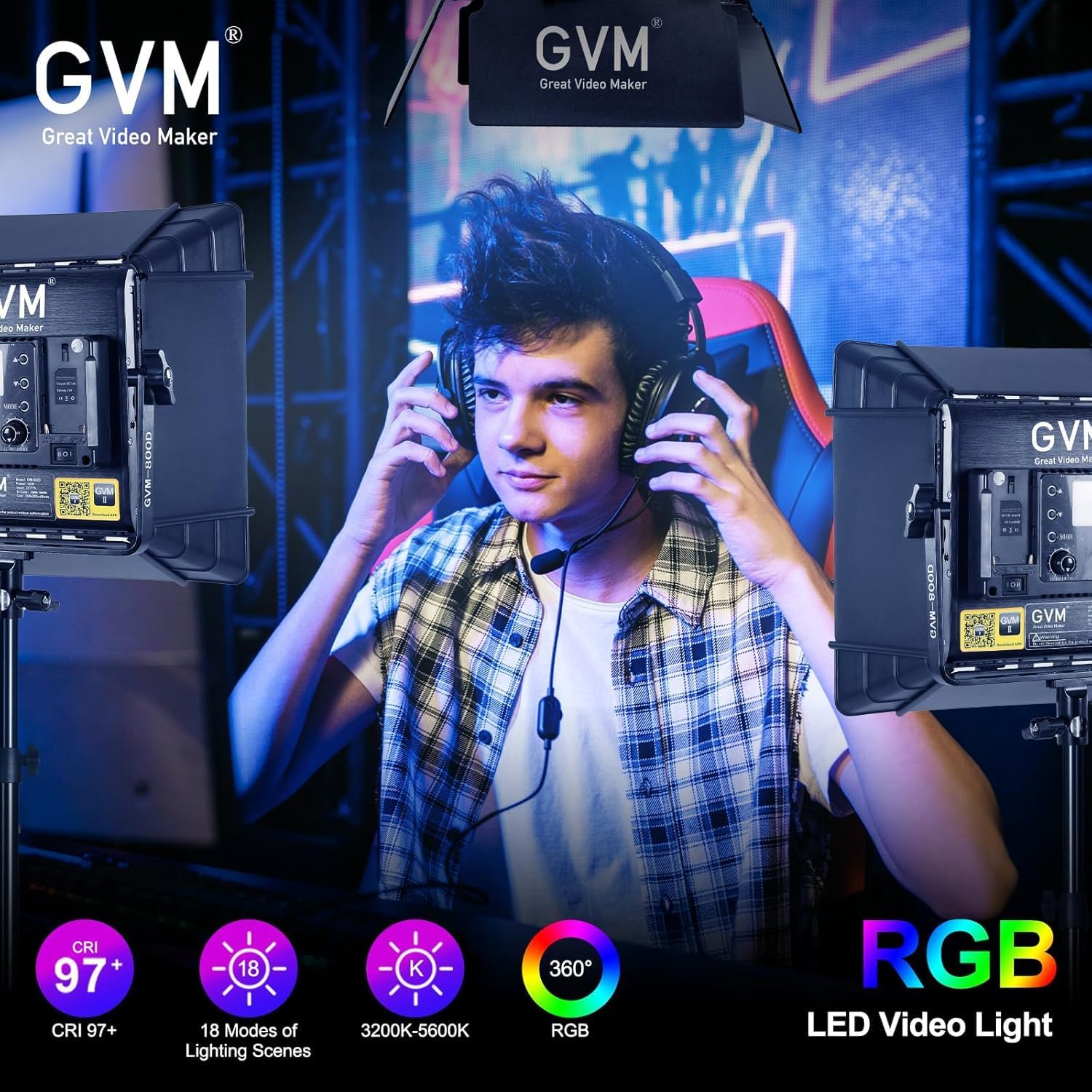 RGB LED Videoverlichtingsset,  - Video Light Panel Led recensie en prijs