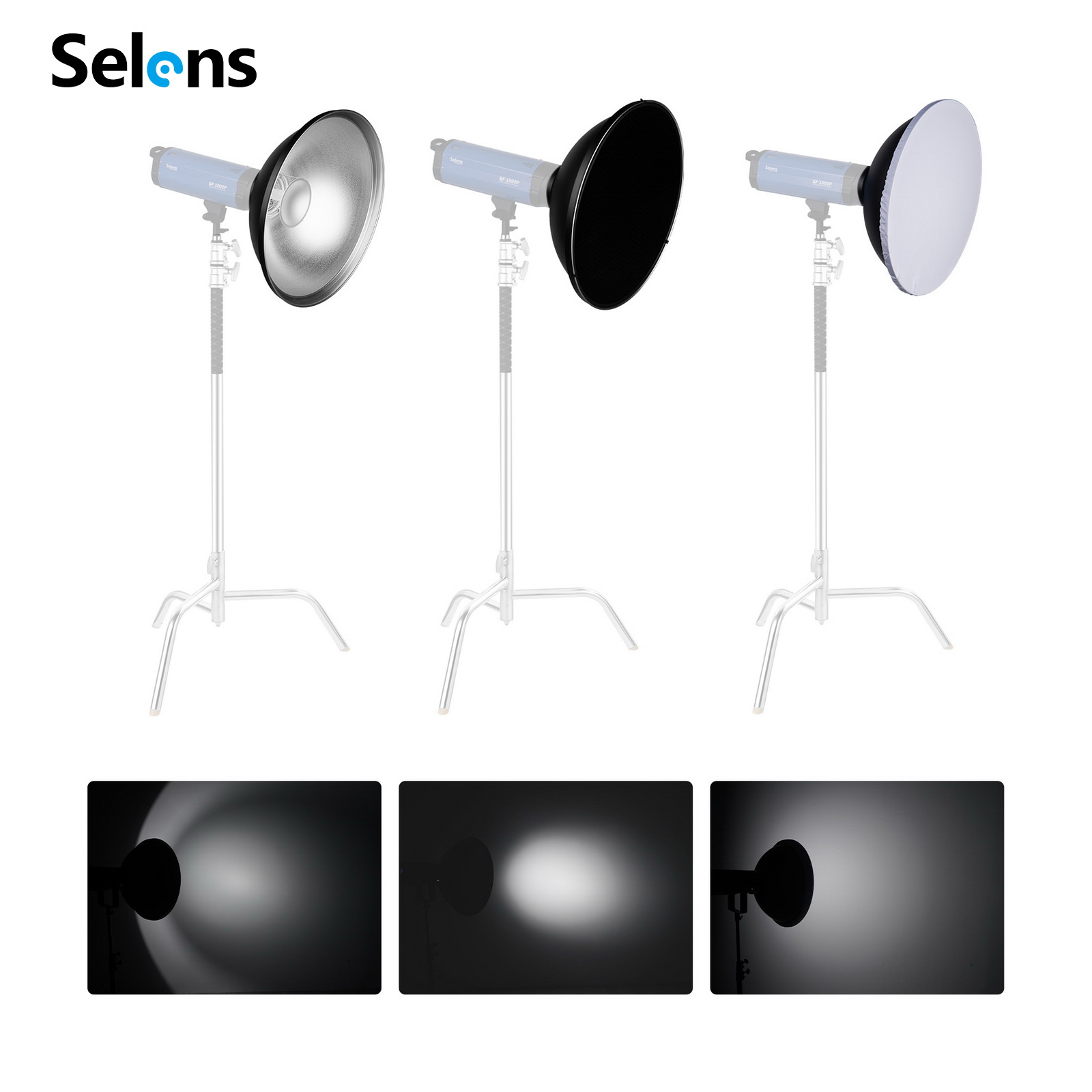 Selens 55cm Zilver/Wit Interie - Beauty Dish 55Cm recensie en prijs